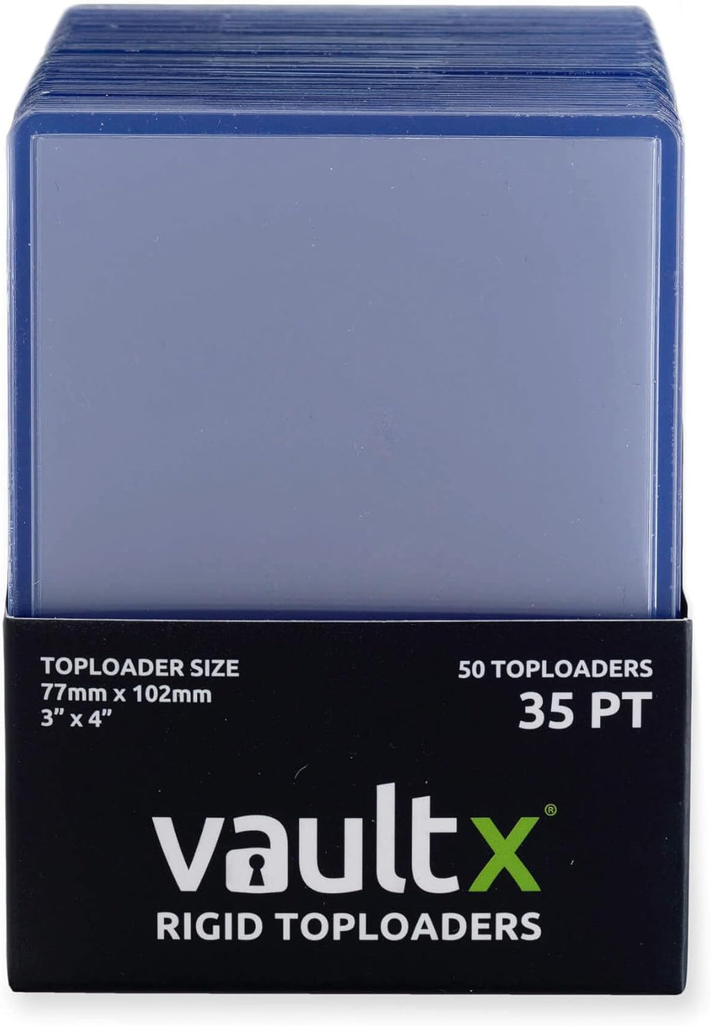 Toploaders 35Pt (50 Pack), 3" X 4" Seamless Clear Rigid Card Holders for Trading Cards TCG