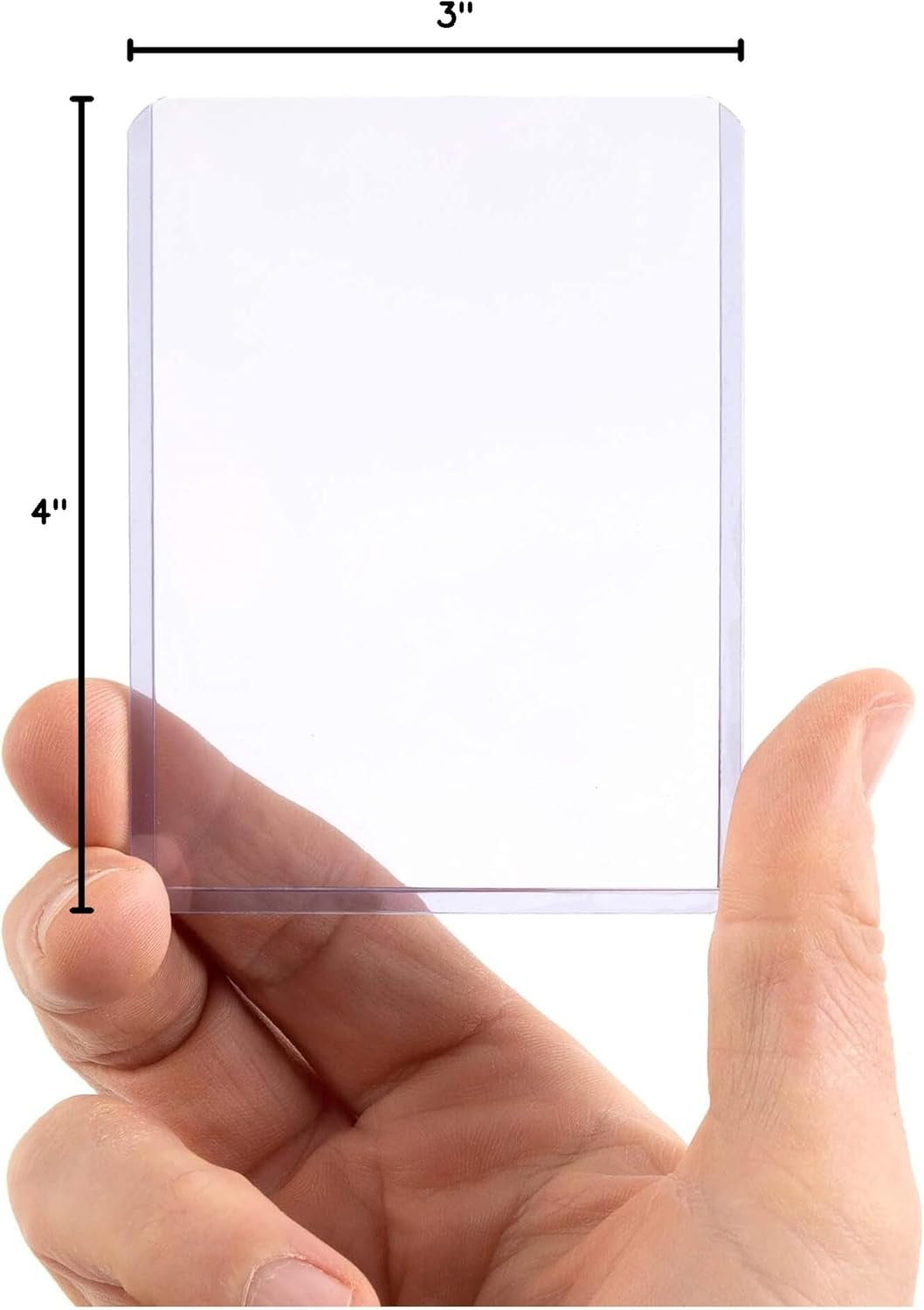 Toploaders 35Pt (25 Pack), 3" X 4" Seamless Clear Rigid Card Holders for Trading Cards TCG