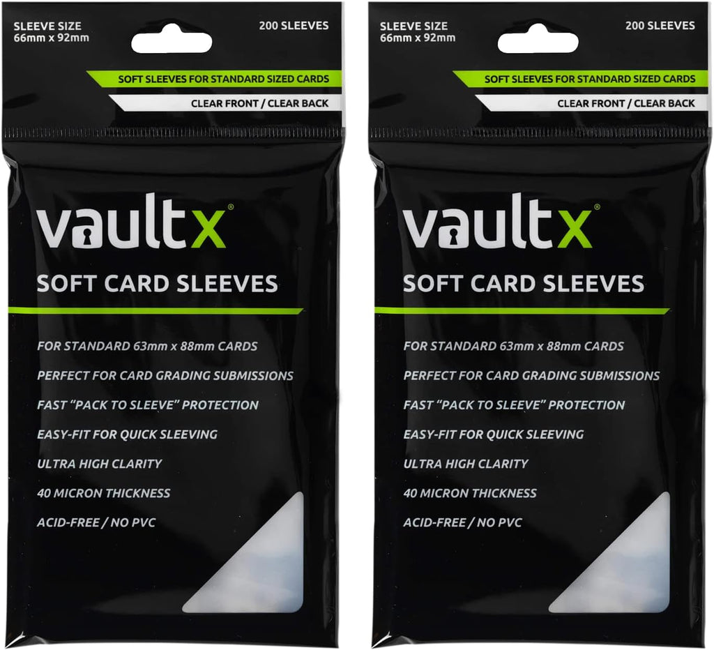 Soft Penny Sleeves (400 Pack) for Standard Trading Cards TCG, Clear