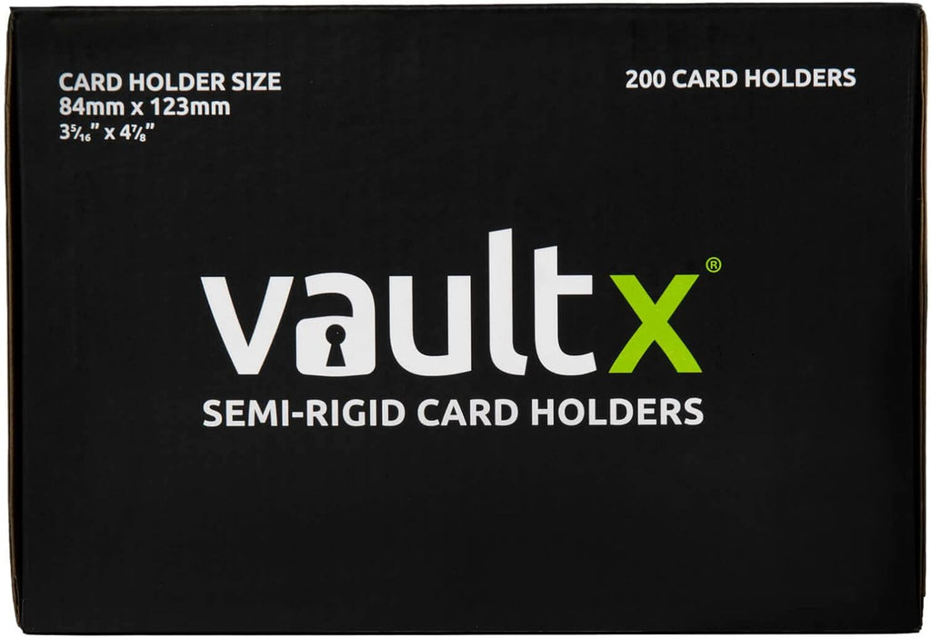 Semi-Rigid Trading Card Holders (200 Pack), Hard Sleeves for Trading Card Grading Submissions, Card Protectors
