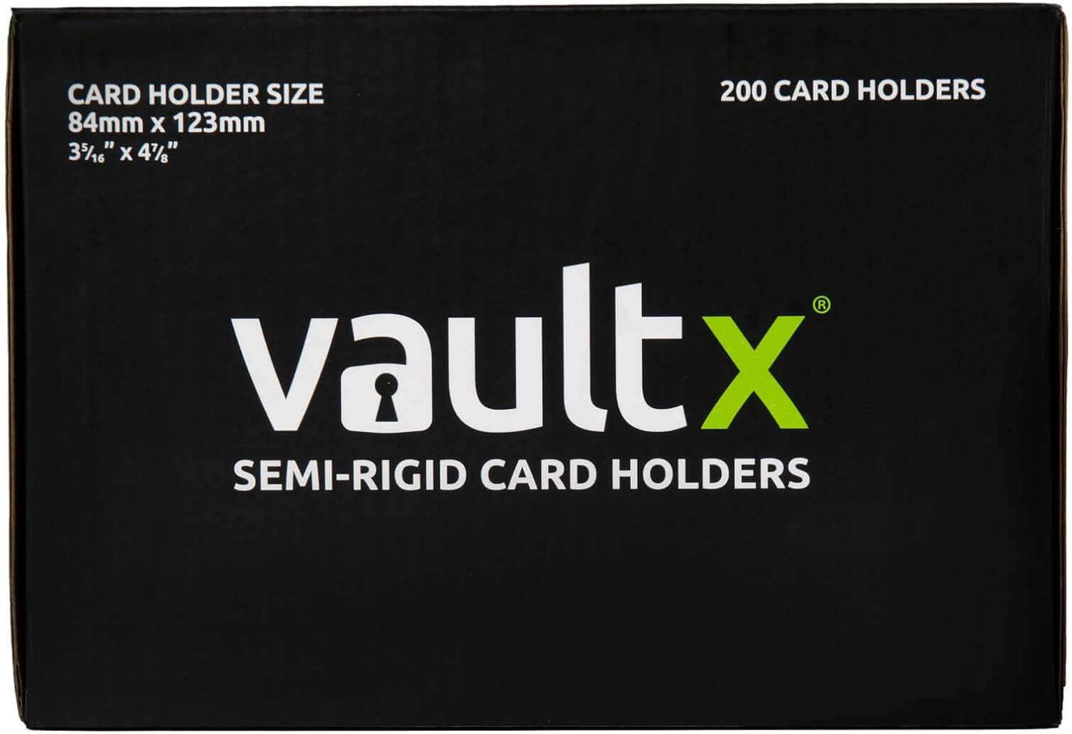 Semi-Rigid Trading Card Holders (200 Pack), Hard Sleeves for Trading Card Grading Submissions, Card Protectors