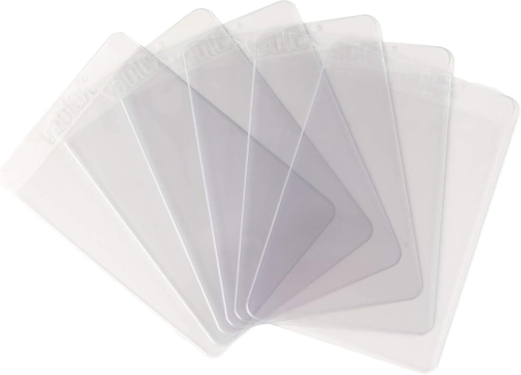 Semi-Rigid Trading Card Holders (200 Pack), Hard Sleeves for Trading Card Grading Submissions, Card Protectors