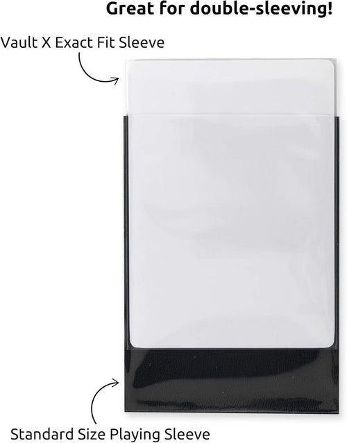 Exact Fit Sleeves (500 Pack) Perfect Inner Sleeves for Trading Cards, Clear